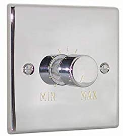 Vogue AC012 Voltage Regulator 75W-400W (1 Gang) Chrome