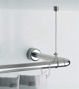 TWY AV6814WH Avalon Shower Curtain Rail