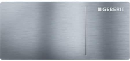 Geberit Omega70 Remote Flush Actuator for Dual Flush, for Wall Installation (Brushed Stainless Steel)