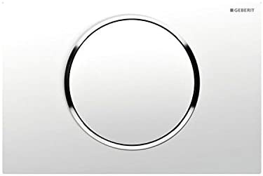 Geberit 115.907. KJ. 1í«ÌÎ_Sigma10í«ÌÎ_Electronic, A Red, White/Bright Chrome