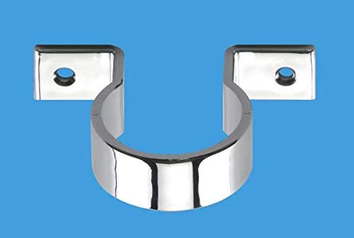 McAlpine 35mm Chrome Plated Plastic Pipe Clip MCALPINE-S35-CP