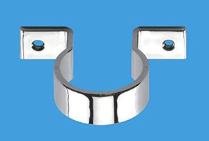 McAlpine 35mm Chrome Plated Plastic Pipe Clip MCALPINE-S35-CP