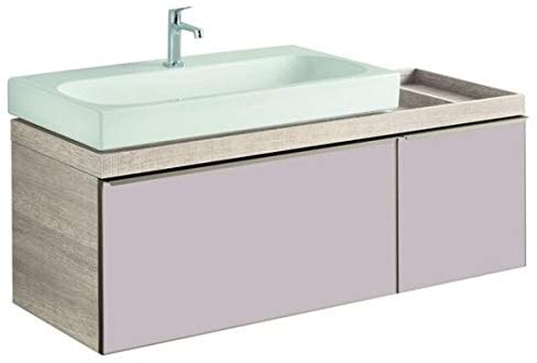 Geberit Citterio Vanity unit 500.567.Jl.1, shelf space right, 133x55x50cm, wood texture natural beige - 500.567.JI.1