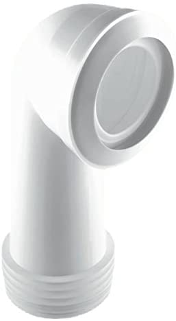 McAlpine MAC-8L 90 Degree Bend MACFIT WC Connector Long Length, White