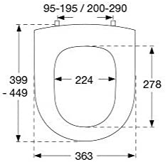 Pressalit Objecta D Polygiene Toilet Seat without Lid White Universal Flex Stainless Steel Hinge̴æäÌÝÌÕ̴Ì_171011̴Ì_BR7999