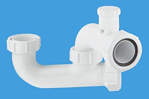 McAlpine SM10V 50mm Seal Anti-Syphon Bath Trap with Cleaning Eye, White