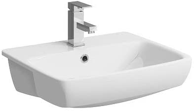 TWY E14631WH E100 Square 550MM 1TH SEMI RCSD Basin