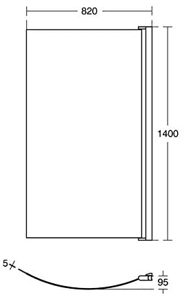Ideal Standard E2571EO Tempo Arc Shower Bath Screen