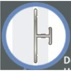 Alfred & Victoria Wall Panel Trim 2.4m H/Joint 10mm Silver HJC10 Wall Ceiling Panels