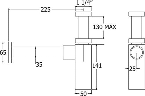 Methven Bottle Trap (Matte Black) VSN625BK