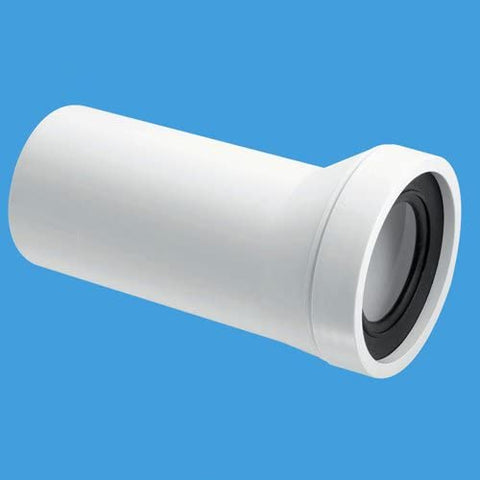 Mcalpine WC-CON6 4"/110mm Plain End Outlet 20mm Offset Adjustable Length Rigid WC Connector