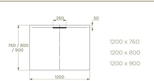 Just Trays Evolved Rectangle Shower Tray