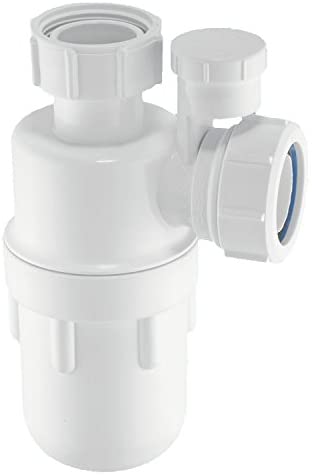 McAlpine C10V Anti-Syphon Bottle Trap-1.5 inch, White