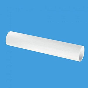 McAlpine 1̴_" 3m Length HDPE Surefit White Waste Pipe HD1-3M
