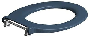 Twyford AV7886BE Seat Ring Top Fix with Stainless Steel Bar Hinge Top Fix - Blue