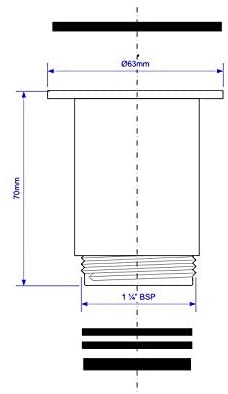 McAlpine Chrome Plated Shroud for Chrome Plated Basin Wastes 1̴_" GWAL-CB