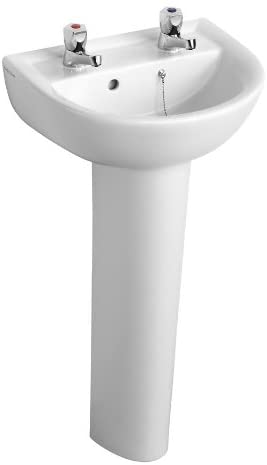 Armitage Shanks E893601 Sandringham 21 450mm 2 Tap Hole Handrinse Washbasin