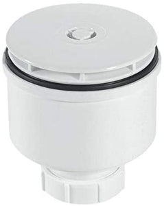 McAlpine 2" 90mm Vertical Shower Trap - White Plastic ST90WH10-V