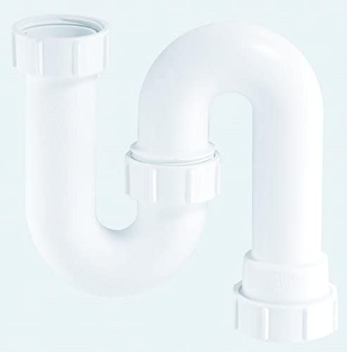 McAlpine SB10 11/4 inch x 75mm Water Seal Tubular Swivel 'S' Trap with Multifit Outlet, White