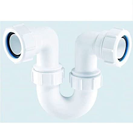 McAlpine SR10 Running Tubular Swivel 'P' Trap-1.25 inch, White