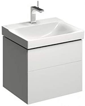 Geberit Xeno 2 Vanity unit 500.506. 580x530x462mm, 2 drawers, colour: High gloss white lacquered - 500.506.01.1