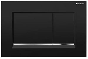 Geberit Sigma 30åÊActuator Plate. KM. 1åÊBlack/Gloss Chrome (115.883åʉÛÒåÊPack of 1