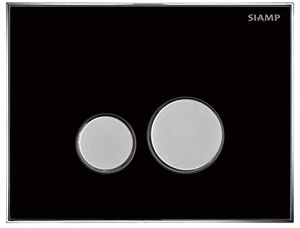 Siamp 31198160 Reflet 360 Flush Plate Black