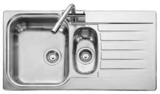 Leisure Seattle SE9502 1.5 Bowl 1TH Stainless Steel Inset Kitchen