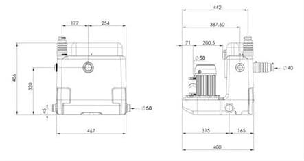 Saniflo 2 1046/2 Sanicom Lifting Pump, White
