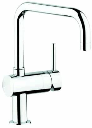 GROHE 32488000 Chrome Minta Single Lever Curved Spout Kitchen Sink