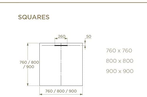 Just Trays Evolved Square Shower Tray