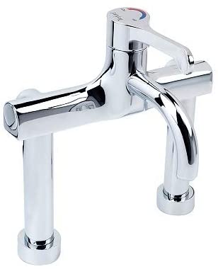 Twyford SF1134CP Sola Thermostatic Surgeons Mixer Lever Tap, Deck Mounted, Detachable Spout