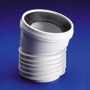 Armitage Shanks S430501 White 14 Degree Finned Outlet Connector,