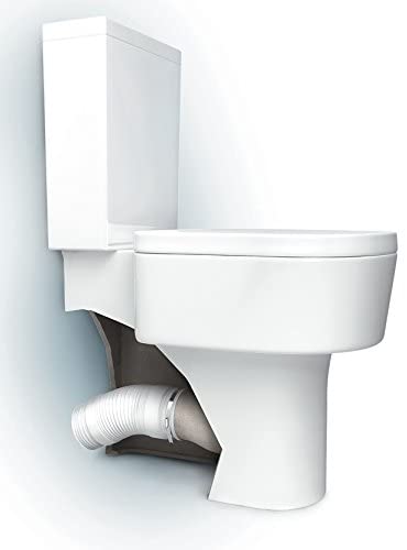 cabinetsforbathrooms McAlpine WC Connector For Back To Wall WC ToiletPans WC-F21R - Color : White