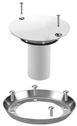 McAlpine Polished Stainless Steel Tiled Floor to Sheet Floor Gully Conversion Kit TSGCONTVSS