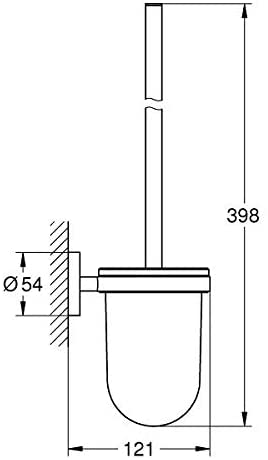 GROHE Essentials Toilet Brush Holder Silver