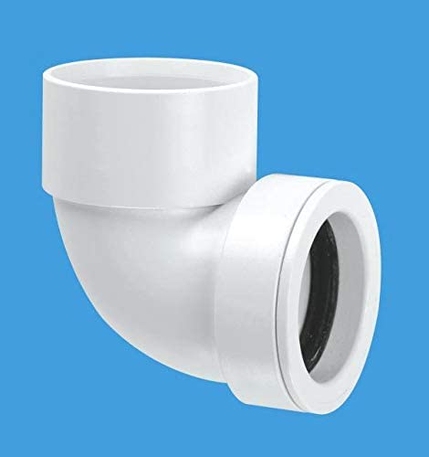 McAlpine 1 1/4‰ۡó� 90 Degree Solvent Weld Bend x 32mm Pushfit MS432SOLVENT