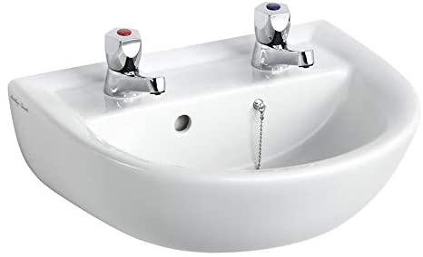 Armitage Shanks E893601 Sandringham 21 450mm 2 Tap Hole Handrinse Washbasin