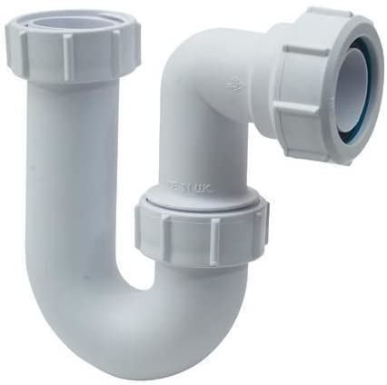McAlpine SA10 Tubular Swivel 'P' Trap with Multifit Outlet, White
