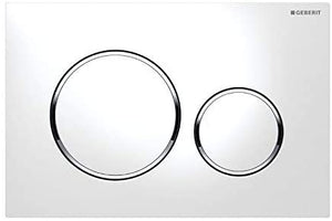 Geberit cist. EMP./Push Buttons Switch sigma-20åÊPlastic, white (bright chrome)
