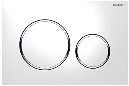 Geberit cist. EMP./Push Buttons Switch sigma-20åÊPlastic, white (bright chrome)