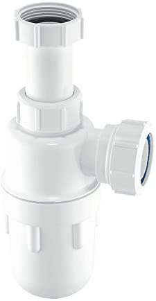 McAlpine C10A Adjustable Inlet Bottle Trap-1.5 inch, White