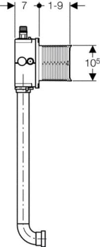 Geberit 116003001í«ÌÎ_Universal Shell Set for Public Urinal Final Assembly Kits