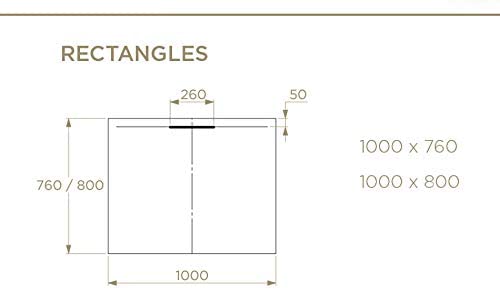 Just Trays Evolved Anti-Slip Rectangle Shower Tray