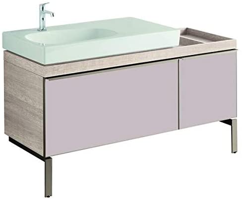 Geberit Citterio Vanity unit 500.567.Jl.1, shelf space right, 133x55x50cm, wood texture natural beige - 500.567.JI.1