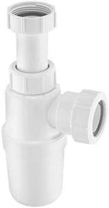McAlpine AA10 Adjustable Inlet Slim Bottle Trap, White