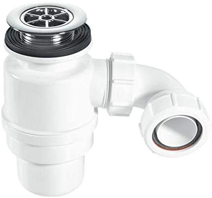 McAlpine 1å_" 80mm Seal Resealing Shower Trap - 70mm CP Brass STW10-RB