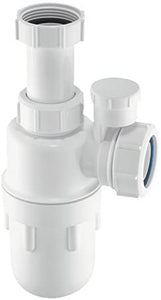 McAlpine A10AV Anti-Syphon Adjustable Inlet Bottle Trap, White