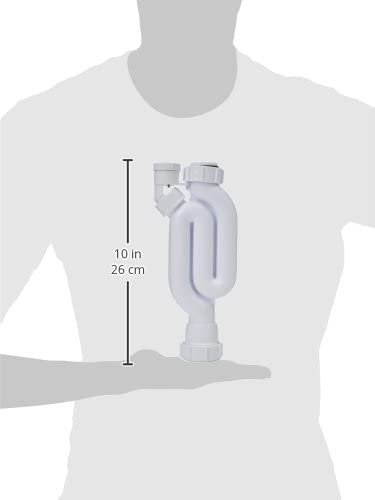 McAlpine X10V Straight Through Anti-Syphon Trap, White