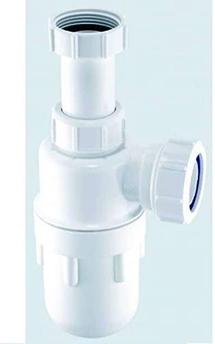 McAlpine 1 1/4" Adjustable Inlet Bottle Trap - A10A